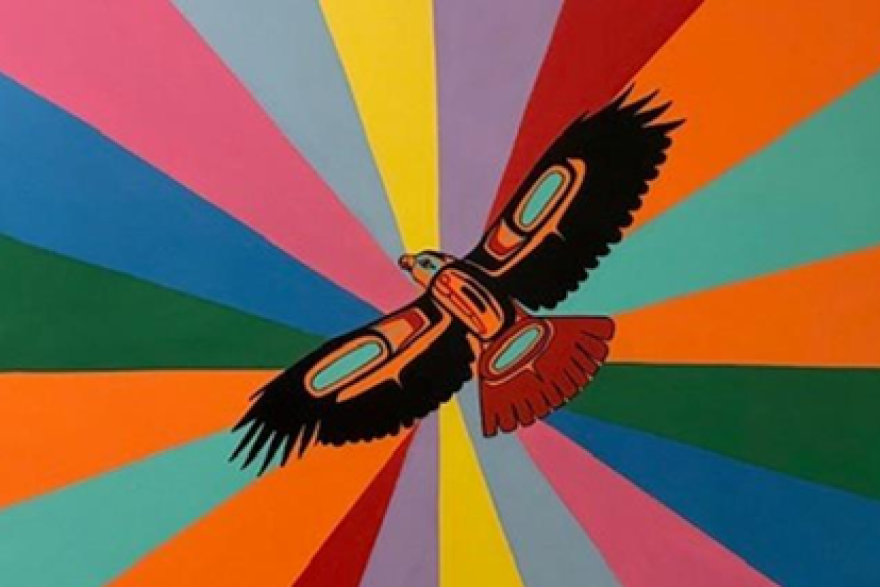 Photo of artwork called Rainbow (Red Tailed Hawk) by Ben Houstie