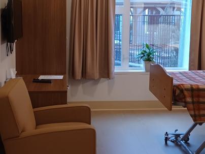 Seating in a private room in Silverstone Hospice