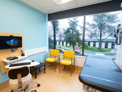 Patient room at Shellbridge Family Health Clinic