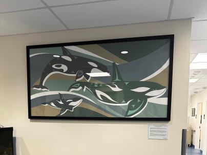 New Musqueam art piece in Cancer Care Clinic in Richmond Hospital